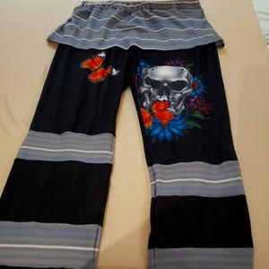 Women's size 1x Skull/butterfly lounge pants